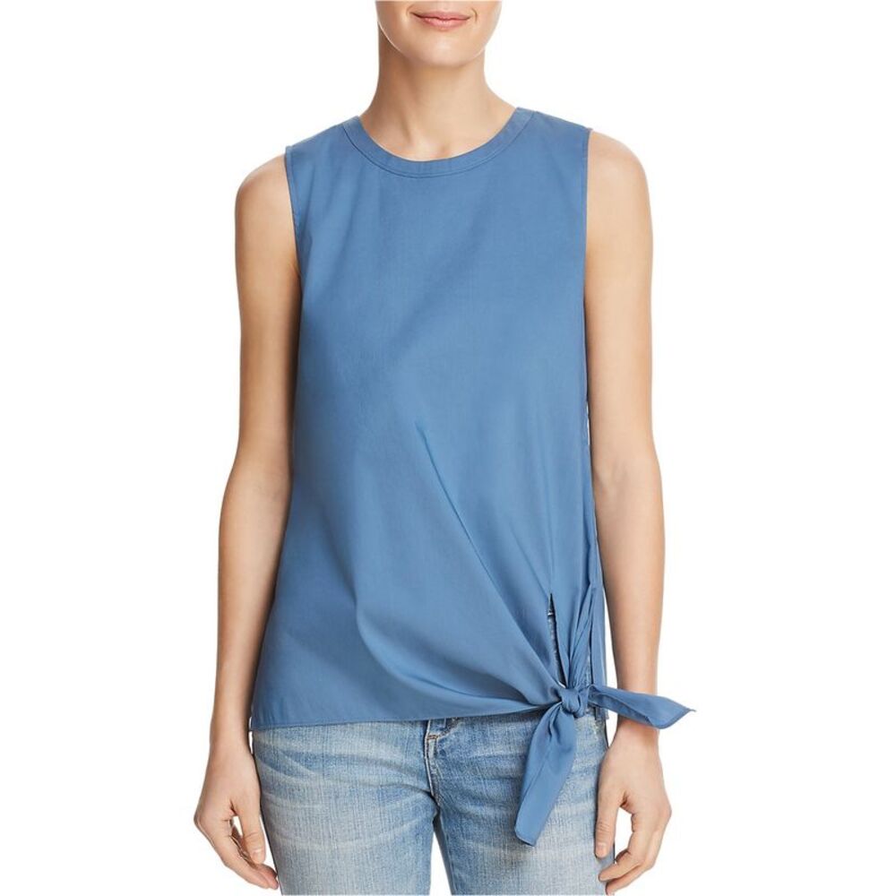 Dylan Gray Womens Side-tie Sleeveless Blouse Top, NWT